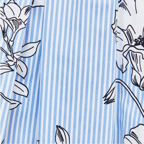 NWOT Zara Striped & Floral Skirt - Picture 5 of 10